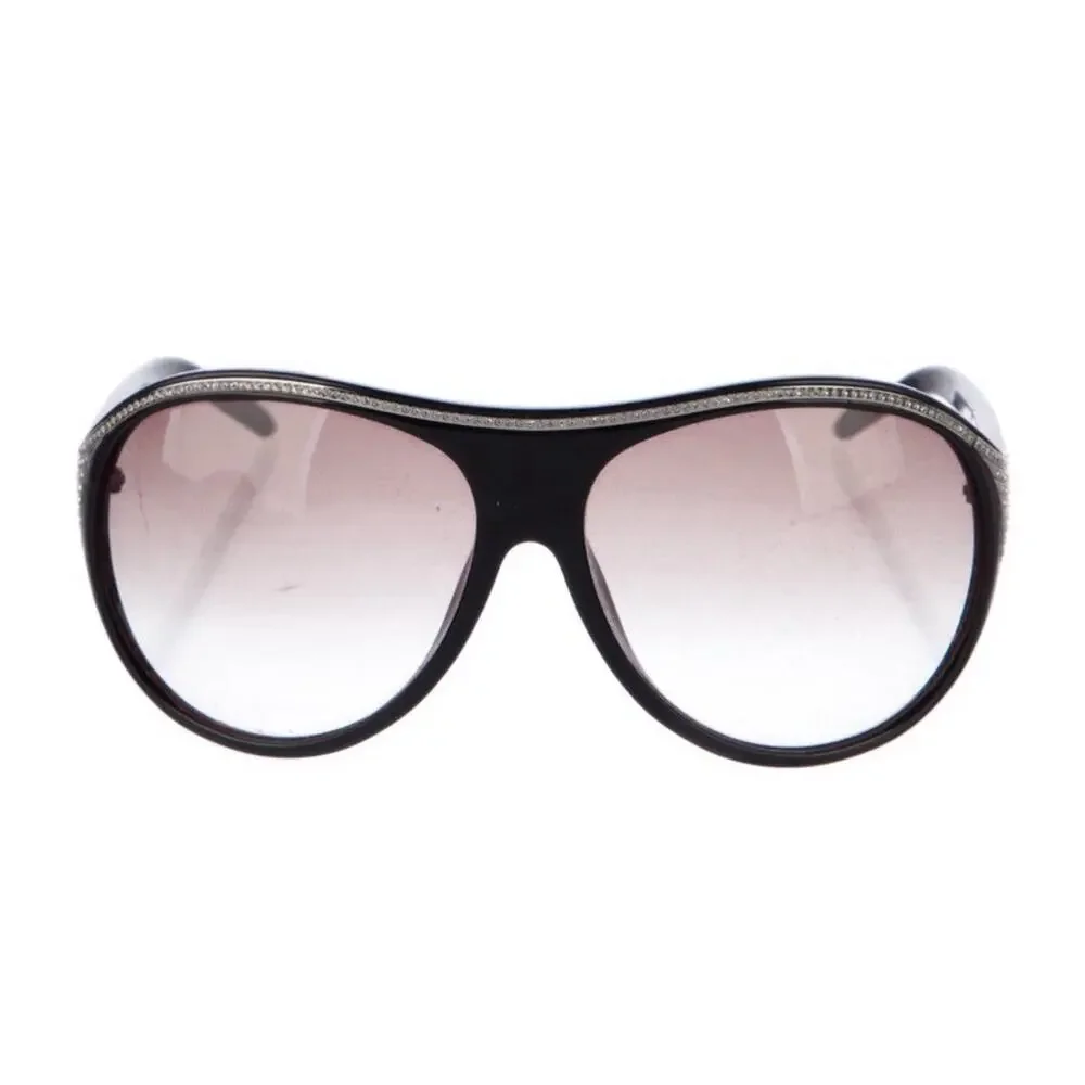 Authentic Valentino 5445S Unisex Rhinestone Bling Encrusted Black Case Cloth EUC - Picture 9 of 12